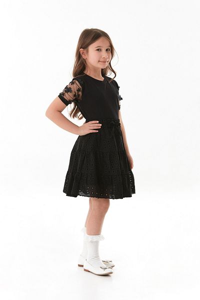 Fulla Moda April 23 Girl's Skirt with Eyelet Detail