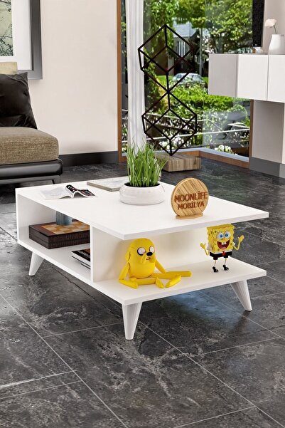 Moonlife Manolya Orta Sehpa Beyaz