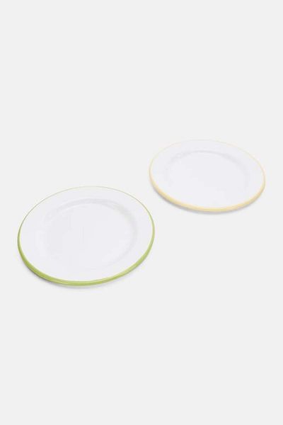 Tchibo 2 Pcs Picnic Plate 20 Diameter Cm, White