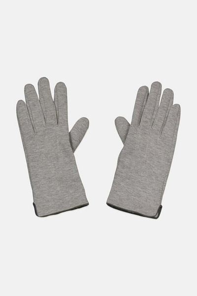 Tchibo Women 1 Pair Plain Sweat Gloves, Grey