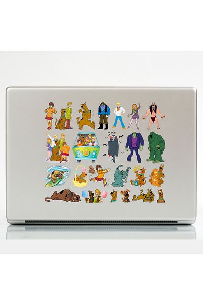 Ororabutik Σετ αυτοκόλλητων 49 τμχ Scooby Doo - Σετ αυτοκόλλητων Scrapbook Bullet Journal