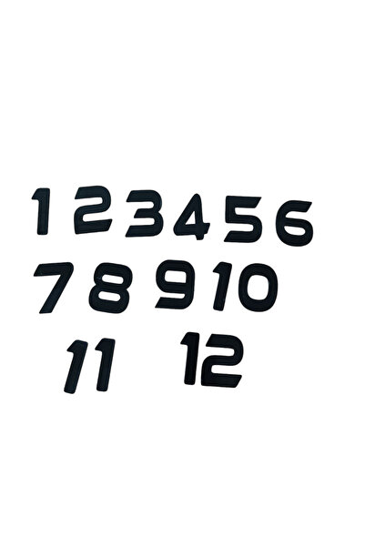 EXİZ TİCARET Pleksi Saat Rakamları,Duvar saati Sayı ve ramları 3,5 cm Yapışkanlı Pleksi  Sayılar