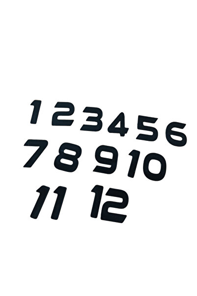 EXİZ TİCARET Pleksi Saat Rakamları,Duvar saati Sayı ve ramları 3,5 cm Yapışkanlı Pleksi  Sayılar