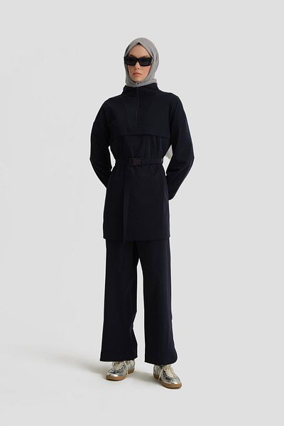 Armine Palaska Buckle Sports Set 24K6912 Navy Blue