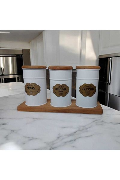Feronyahome & Garden 3-Piece Wooden Spice Set