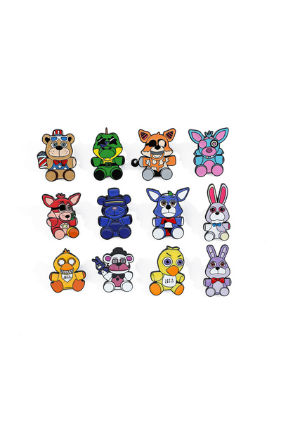 Choice مينيسو XZ2549، 12 قطعة، دبوس دب كرتوني مبتكر مطلي بالمينا، شارة معدنية...