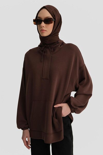 Armine Brown Tunic - 24Kh4227 Model