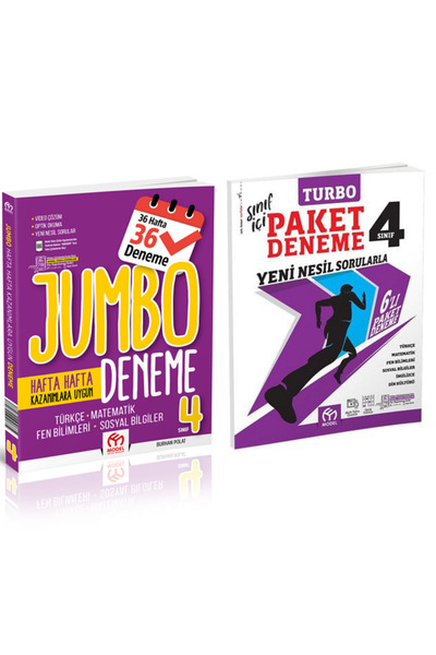 Model Eğitim Yayınları 4.Sınıf Paket Deneme + 4.Sınıf Jumbo Deneme