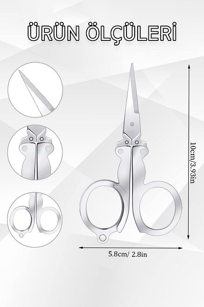 COZY SENSE Portable Scissors - Hand Craft Cutting Tool for Camping Outdoor Supply
