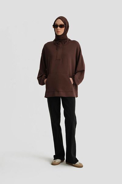 Armine Brown Tunic - 24Kh4227 Model