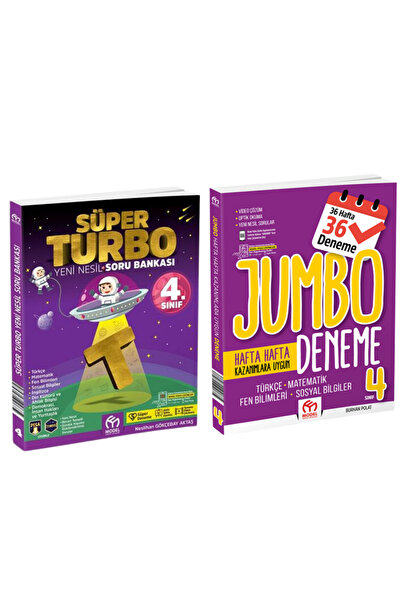 Model Eğitim Yayınları 4.Sınıf Jumbo Deneme + 4.Sınıf Turbo Soru Bankası