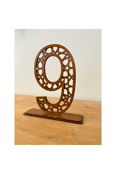 WoodenZoo 9 Years Old Birthday, Special Occasions, Gift Standing Table Decor