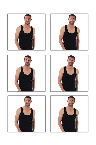 XORVİO Men's 6 Pack 100% Cotton Coton Flexible Soft Stylish Quality Strappy Undershirt