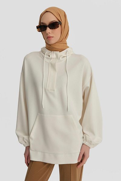 Armine Ecru Tunic - 24Kh4227 Model