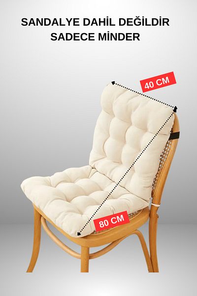 MoMMe 40X80 cm Cream Chair Cushion