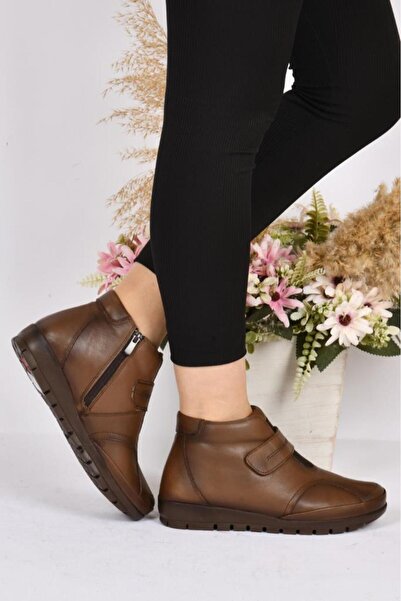 Scavia 02290 Ortho Pedic Γυναικείες Μητρικές Δερμάτινες Μπότες