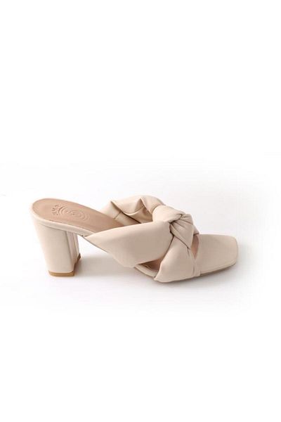 Papuçcity Nossa 02843 - Γυναικείες ημερήσιες παντόφλες Ortho Pedic Heeled 7 cm