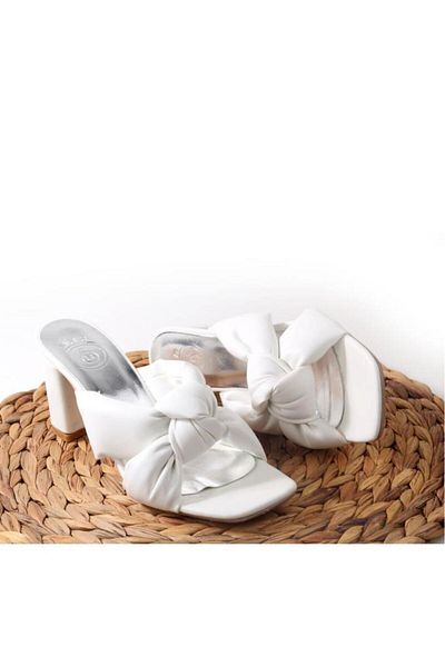 Papuçcity Nossa 02843 - Γυναικείες ημερήσιες παντόφλες Ortho Pedic Heeled 7 cm