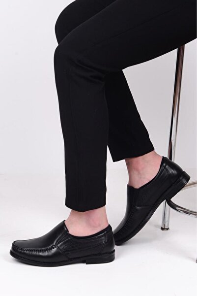 Tardelli Pantofi de piele casual pentru bărbați negri - 060 Ortopedici