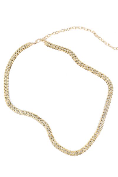 Sun Pieces Gold Color Women's Chain Belt with Stones, Waist Belt, Festival Accessory