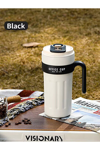 MUKKO HOME ترمس من الفولاذ المقاوم للصدأ 316 مع شاشة رقمية، كوب مقاوم للانزلا...