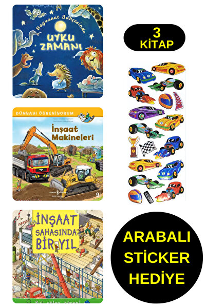 TÜRKİYE İŞ BANKASI KÜLTÜR YAYINLARI ARABALI STİCKER HEDİYELİ - OKUL ÖNCESİ RE...
