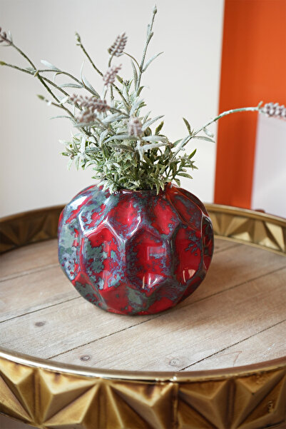 caMekan Serçeli El Yapımı Seramik Vazo Biblo (KÜÇÜK BOY) Dekoratif Vazo Seti ...