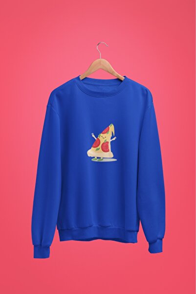 Butik Hanorac unisex cu mânecă lungă, cu 2 fire, ONE SLICE OF HAPPINESS, impr...