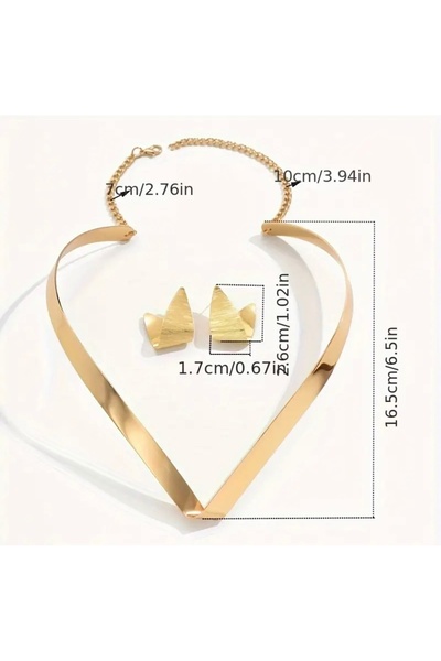 Home Trendlover Elegant Takı Seti, Kolye Ve Küpe Set