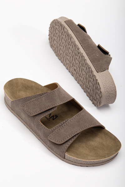 uway Γυναικείες εύκαμπτες μαλακές ρυθμιζόμενες ανατομικές παντόφλες Velcro Slide Comfort