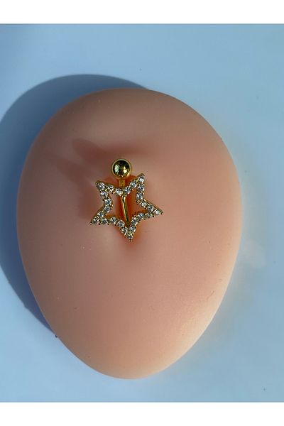 kurukafagift Star Model Steel Belly Piercing