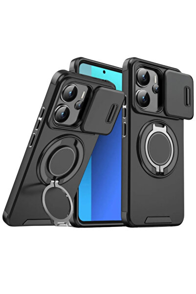 Deppo Trend حافظة متوافقة مع هاتف Xiaomi Redmi Note 14 5G مع حامل Magsafe وكا...