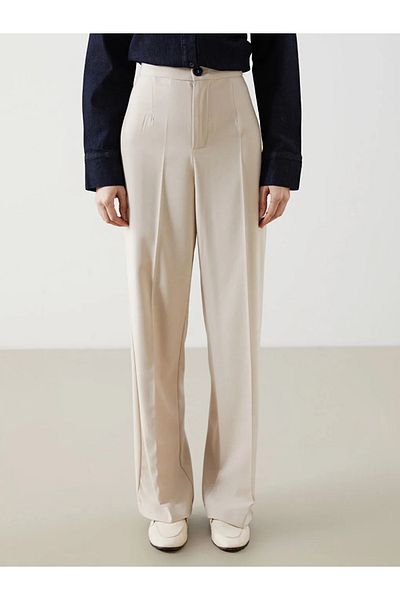 LC Waikiki Lcw Vision Beige Standard Fit Women's Trousers