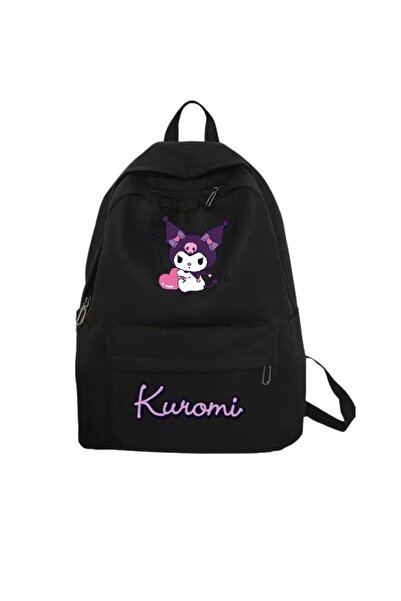 weywot Rucsac pentru sala de clasă unisex Kuromi Heart New Season cu sticlă d...