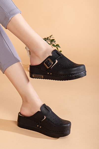 uway Papuci de casă confortabili, flexibili, pentru femei, cu cataramă reglab...