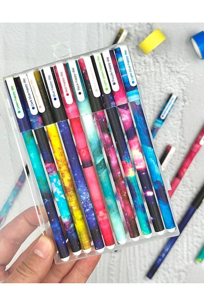 ZeCo Collection Galaxy Sparkle Gel Pen Set of 10