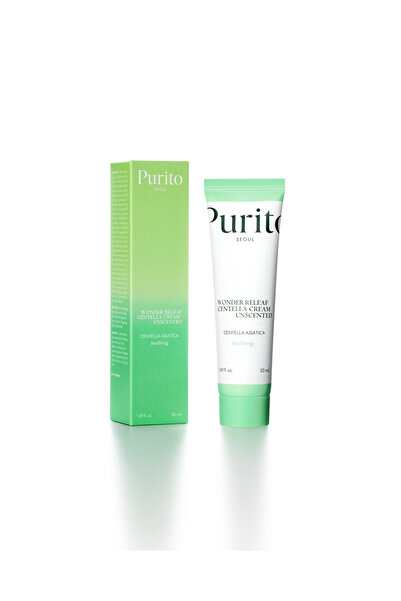 Purito كريم وندر ريليف سنتيلا بدون رائحة يهدئ البشرة و يقلل الاحمرار. 50 مل