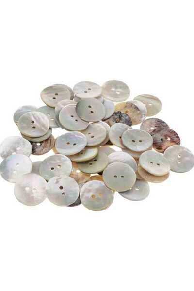 fema aksesuar Genuine Mother of Pearl Oyster Button 24 Size-15,24Mm(12Pcs)