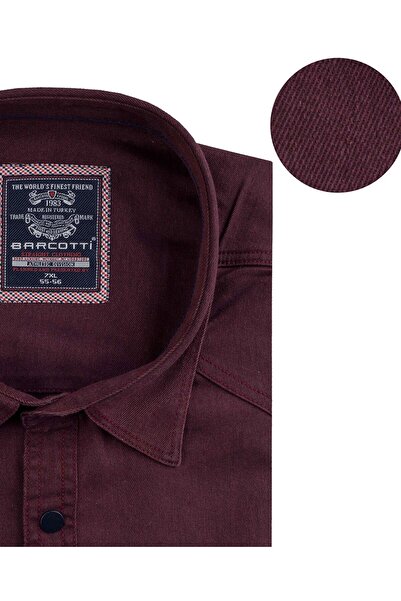 tambattal Plus Size Lycra Denim Shirt Long Sleeve