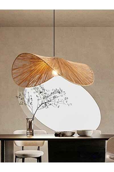 Genel Markalar El Dokuma Hasır Halat Sarkıt Işık, Şık ve Doğal Dekorasyon İçin Ideal