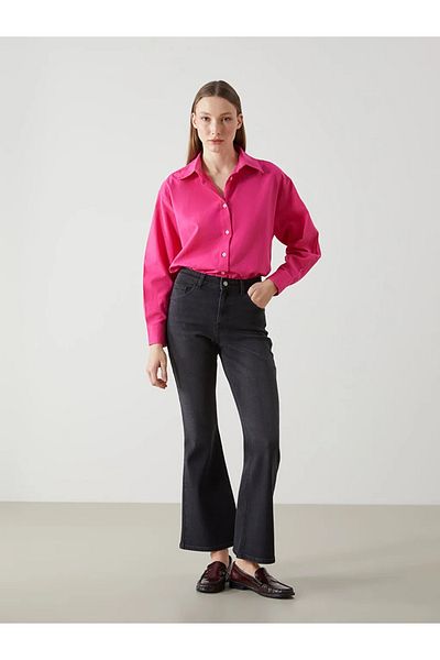 LC Waikiki LCW Jeans Grey Mars Flare Pantaloni de damă