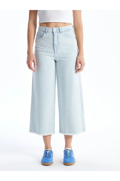 LC Waikiki Xside Blue Wideleg Women's Jean Pants