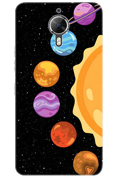 General Mobile GM 5 PLUS Uyumlu Kılıf Desen Baskılı Silikon Gezegenler Tasarı...