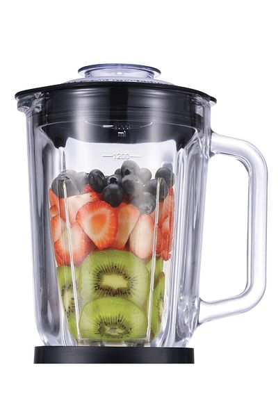 Fakir Mixypro Blender 1.5L, Durable Glass Bowl, 3 Programs, 6-Knife Blade, 800W, Anthracite