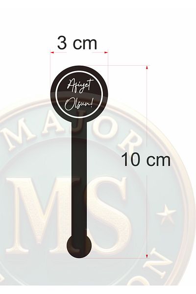 Major Selection 56 bucăți etichetă de ambalare cu etichetă lungă imprimată Bon Appetit (3x10 cm)