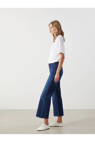 LC Waikiki Blugi LCW Indigo Wideleg Pantaloni de jeans pentru femei