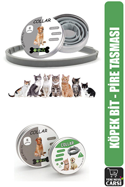 YENİ NESİL ÇARŞI Köpek Bit Pire Tasması Silikon Bit Pire Tasması