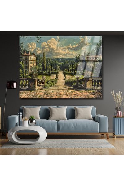 Artarilion Manorul în junglă Tablou din sticlă irezistibilă Tablou cu imprimare digitală HD