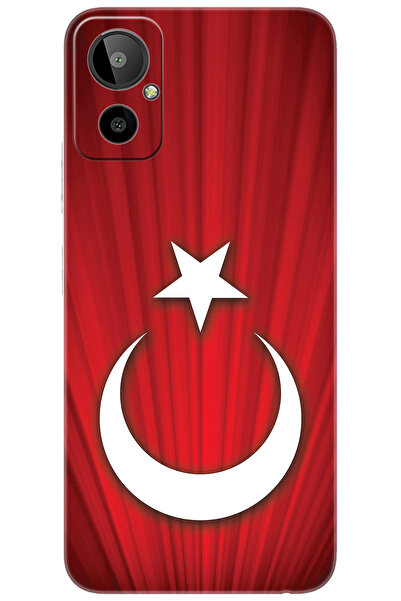 General Mobile GM 23 SE (G314) Uyumlu Kılıf Desen Baskılı Silikon Türk Bayrağ...