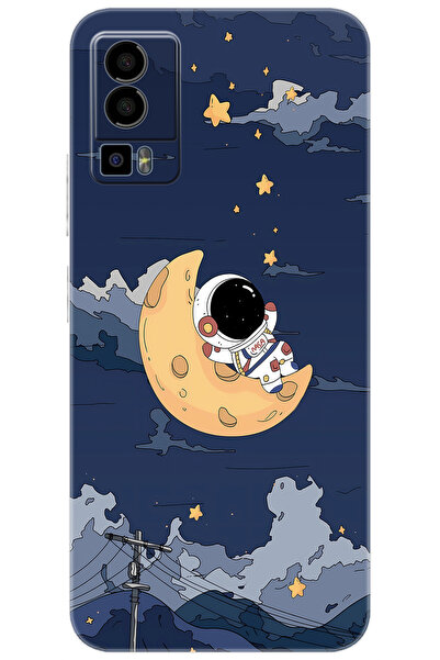 General Mobile GM 23 (G316) Uyumlu Kılıf Desen Baskılı Silikon Astronot STK:6...